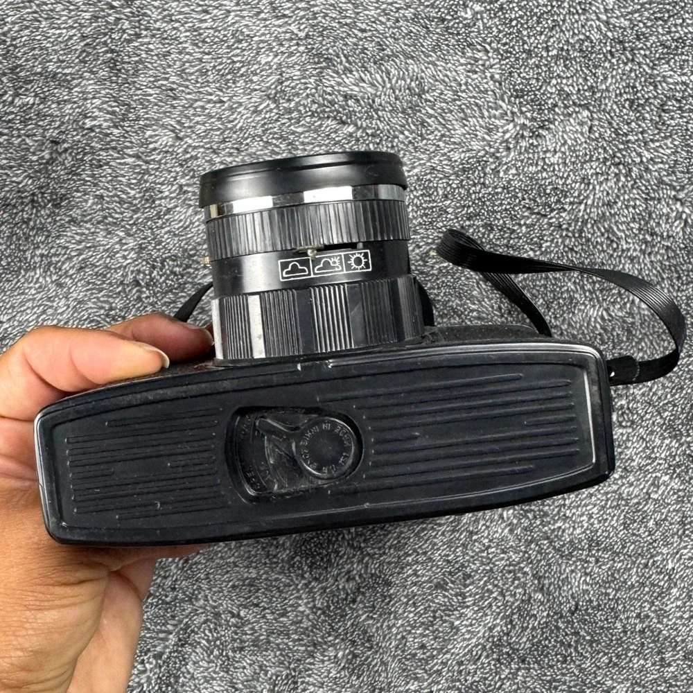 Vintage Tru-View Stock No.‎ 90 Toy Camera 120 Roll Film Blue Black with Box